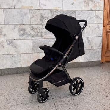коляска прогулочная новая: Коляска, цвет - Черный, Новый — 3