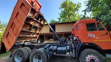 КАМАЗ самосвал 65115, 6×4 - Оранжевый самосвал с кузовом увеличенного — 6