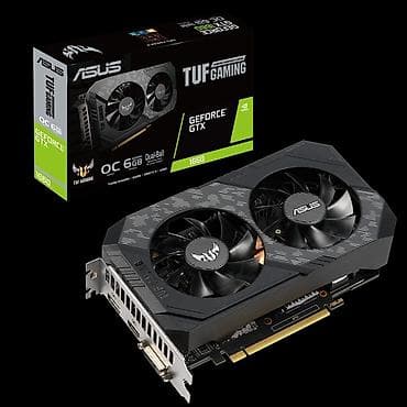 Стол компьютерлери жана комлектөөчүлөр: Видеокарта ASUS TUF Gaming GeForce GTX 1660 OC 6GB - Графический — 1
