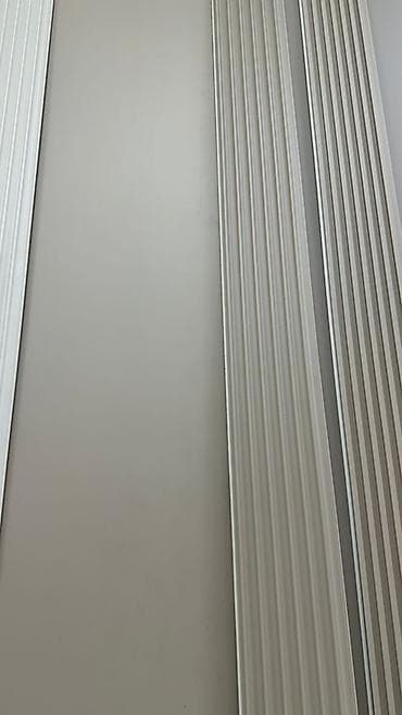 Декоративные стеновые панели/рейки из МДФ, цвет светло‑серый (почти