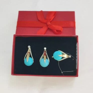 эксклюзивные свадебные пригласительные: Набор украшений, Проба 925, Женские, Новый — 2