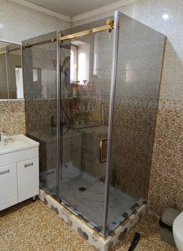 аквариум угловой: Душевая кабина Прямоугольная, Размер: 150 x 85 см — 1