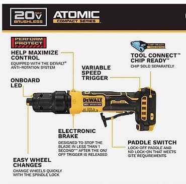 Молотки: Аккумуляторный гравер (бормашина) DEWALT DCG420B ATOMIC 20V MAX — 1