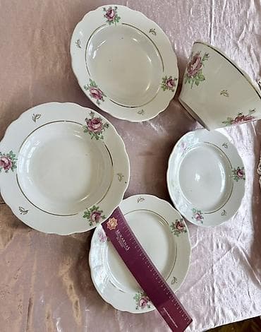 coffe lk: 1 -2 фото . Кофейный сервиз «Подснежник». Барановка . 22 предмета . В — 10