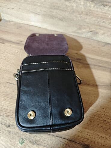 сумка и кошелек набор: Барсетка, Материал: Натуральная кожа, Новый — 6