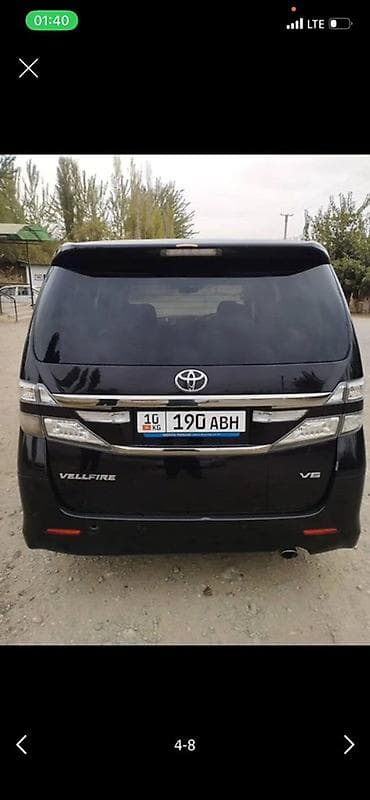 v klass: Toyota Vellfire: 2008 г., 3.5 л, Автомат, Бензин, Минивэн — 3