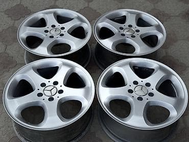 01: Литые Диски R 17 AMG, Комплект, отверстий - 5, Б/у — 3