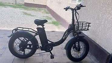 Транспорт: Электровелосипед складного типа с толстыми колесами (fatbike) — 1