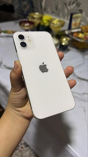 apple iphone 11 pro max: IPhone 12, Б/у, 128 ГБ, Белый, 77 % — 1