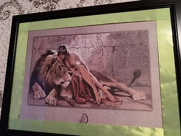 Декор жана интерьер: Картины в рамах (набор из 2 шт.) 1) Пейзаж «Горная река» - Жанр — 4