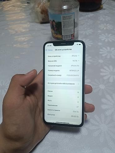 iphone 13 pro mini: IPhone Xs, Б/у, 256 ГБ, Синий, Чехол, 68 % — 4