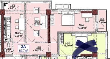 2х: 2 комнаты, Собственник, Без подселения, С мебелью частично — 4
