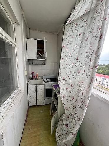 flat osh: 1 комната, 36 м², 6 мкр 106 серия, 9 этаж, Старый ремонт — 2