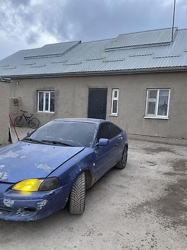 nissan 180sx: Купе синего цвета с тонированными стеклами и спортивными дисками — 4