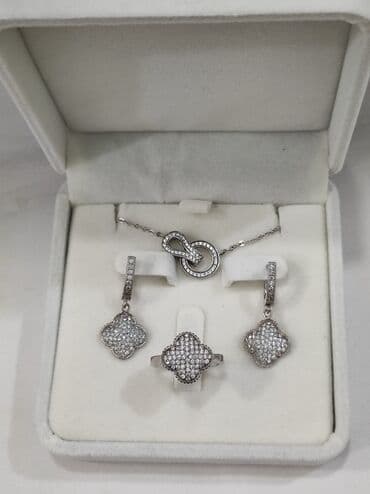 набор пандора: Серебряный Комплект Ванклиф Серебро 925 пробы Дизайн Италия — 7