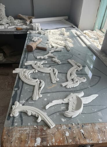 Лепной декор из гипса — наборы и отдельные элементы для интерьерного at lalafo.kg Лепной декор из гипса — наборы и отдельные элементы для интерьерного