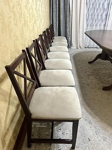 Стол и стул для зала, Б/у, Самовывоз, цвет - Коричневый — 9