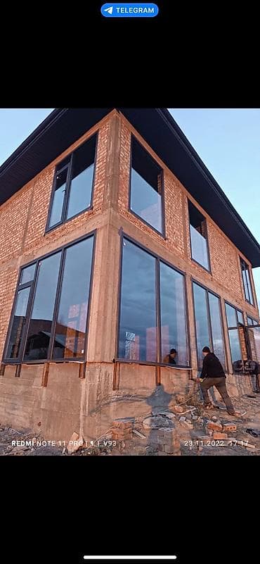 Пластиковые и алюминиевые окна двери витражи фасадные остекление… at lalafo.kg Пластиковые и алюминиевые окна двери витражи фасадные остекление…