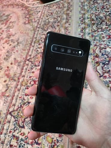 20 ultra: Samsung Galaxy S10 5G, Б/у, 256 ГБ, цвет - Черный, 1 SIM, eSIM — 2