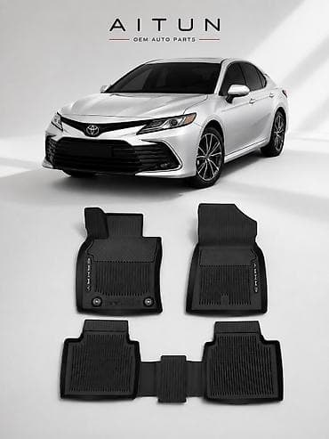Родные Резиновые Полики Для салона Toyota, цвет - Черный, Новый, Самовывоз, Бесплатная доставка, Платная доставка