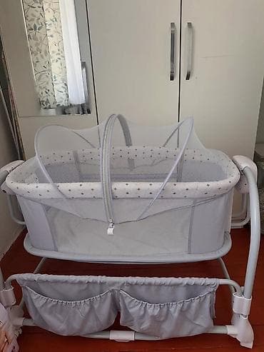 Детская люлька-колыбель с маятниковым механизмом - Тип: напольная