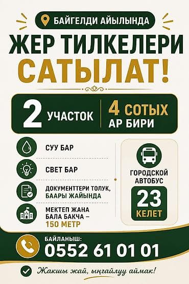 Земельные участки: 4 соток — 1