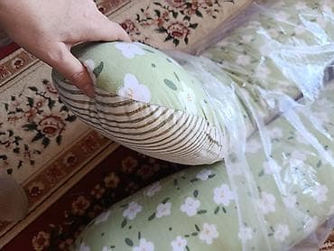 Наматрасники и топперы: Б/У U-образная подушка для беременных. - Чехол: хлопковая ткань на — 2