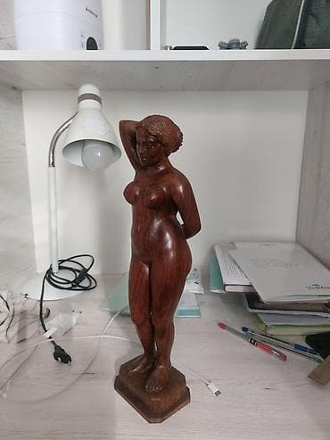 third edition solution: Резная деревянная статуэтка «Обнажённая женщина» высота 40 см - — 1