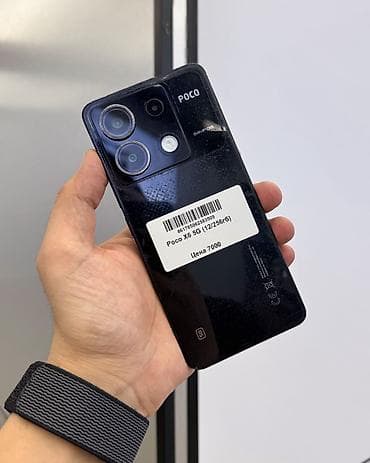 поко расрочка: Poco X6, Б/у, 256 ГБ, цвет - Черный, 2 SIM — 2