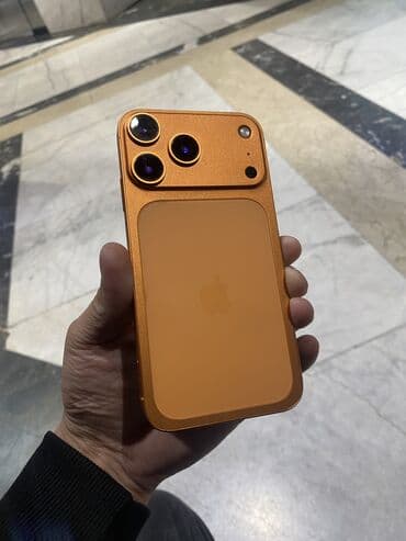 принтер в хорошем состояние: IPhone 17 Pro, Б/у, 64 ГБ, Оранжевый, Защитное стекло, Чехол, В рассрочку, 89 % — 8