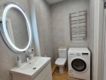 кварира бишкек: 1 бөлмө, Душ кабинасы, Жаздык, жууркан-төшөк каптары, Кондиционер — 6