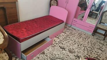 комод детский цена бишкек: Спальный гарнитур, Б/у, ДСП, цвет - Розовый — 26