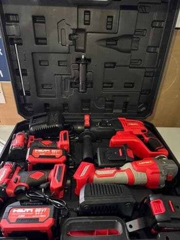 продаю строительные инструменты: Набор электроинструментов фирмы: hilti 4в1 болгарка 100mm 3 скорости — 2