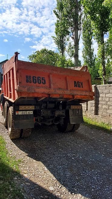 КАМАЗ самосвал 65115, 6×4 - Оранжевый самосвал с кузовом увеличенного — 7