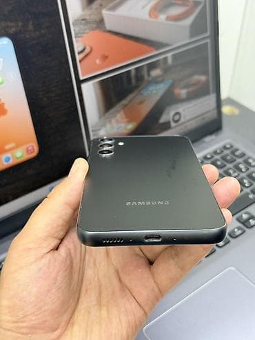 телф: Samsung Galaxy A34 5G, Б/у, 256 ГБ, цвет - Серый, 2 SIM — 4