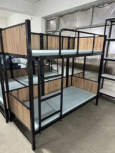 bunk bed: Двухъярусная металлическая кровать - Прочная сварная рама из — 2