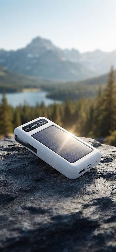 av usb: Портативный солнечный пауэрбанк POLYMER - Встроенная солнечная панель — 1
