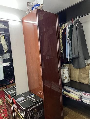 шкаф гардероб: Шифоньер, шкаф для одежды, Б/у, Прямой, ЛДСП — 1