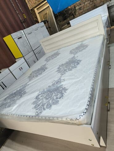 кровать белый: Двуспальная кровать, Новый, С матрасом, длина - 2000 см — 5