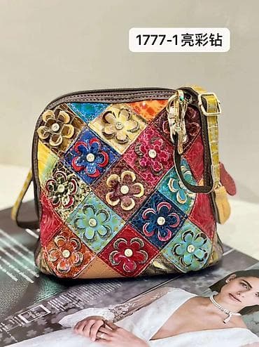 косметичку: Большая женская сумка-шоппер с ярким пэчворк-дизайном - Формат — 5