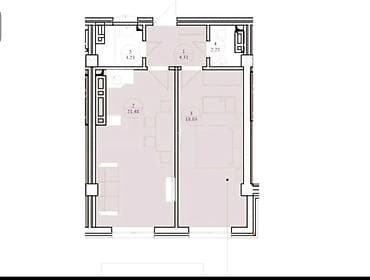жк дискавери: 1 комната, 48 м², Элитка, 3 этаж, Готовая ПСО (под самоотделку) — 2
