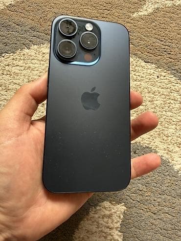 пл: IPhone 15 Pro, Б/у, 256 ГБ, Blue Titanium, 86 % — 5