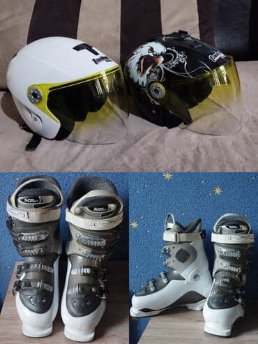 шлем белый: Шлем по 1000, ботинки по 6000 1) Открытые мотошлемы Tamak (два — 1