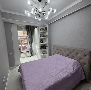 джал курчатова: 1 комната, 35 м², Джал мкр (в т.ч. Верхний, Нижний, Средний) 106 серия, 7 этаж, Дизайнерский ремонт — 1