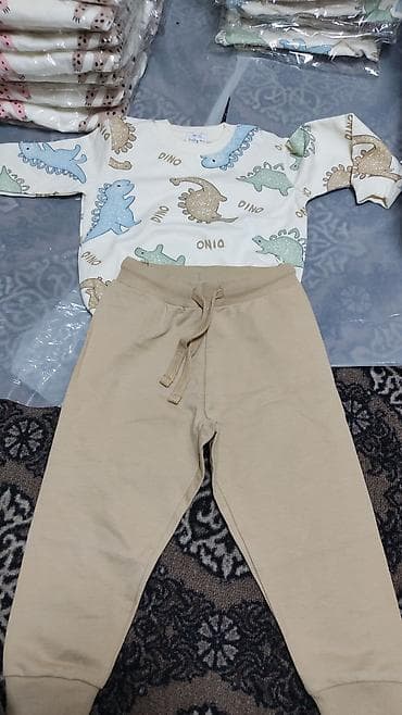 Жынсылар жана шымдар: Комплект, түсү - Саргыч боз, Жаңы — 4