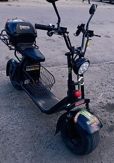 шина на скутер: Электроскутер Citycoco (стайл «чоппер») с широкой резиной и — 4