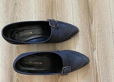 Туфли: Туфли женские на устойчивом каблуке - Цвет: тёмно‑синий/чёрный - — 1