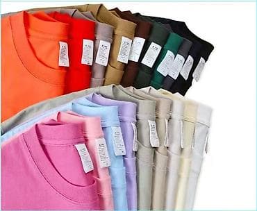 мужские футболки с вырезом: Базовые мужские/унисекс футболки из 100% хлопка, плотность 230 г/м² — 2