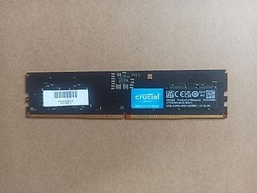 аперативная память: Оперативная память (RAM) для ПК, Б/у, Crucial, 8 ГБ, DDR5, 4800 МГц — 2