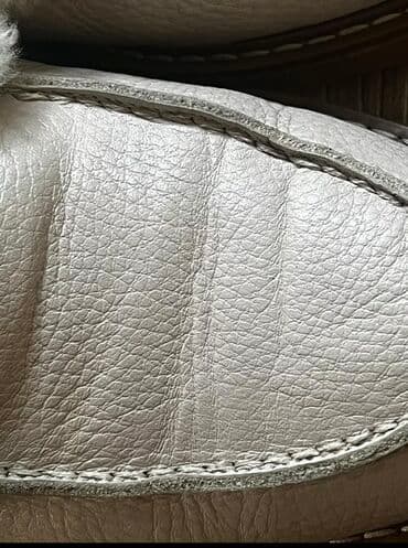 обувь для охоты: Светлые ботинки-мокасины Loro Piana с меховой подкладкой, идеально — 4